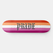 Lesbische Flagge Pride Skateboard (Horizontal)