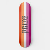 Lesbische Flagge Pride Skateboard (Vorderseite)