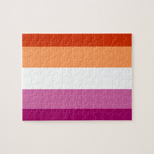 Lesbische Flagge Puzzle (Horizontal)