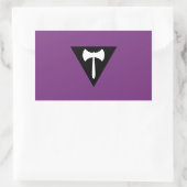 Lesbische Flagge Rechteckiger Aufkleber (Tasche)