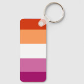 Lesbische Flagge Schlüsselanhänger (Rückseite)