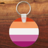 Lesbische Flagge Schlüsselanhänger (Vorderseite)