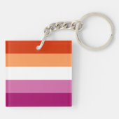Lesbische Flagge Schlüsselanhänger (Rückseite)