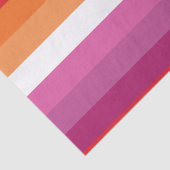 Lesbische Flagge Seidenpapier (Ausschnitt)