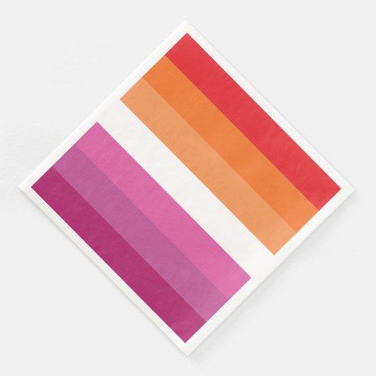 Lesbische Flagge Serviette (Ecke)