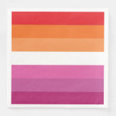 Lesbische Flagge Serviette (Vorderseite)