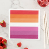 Lesbische Flagge Serviette (Beispiel)