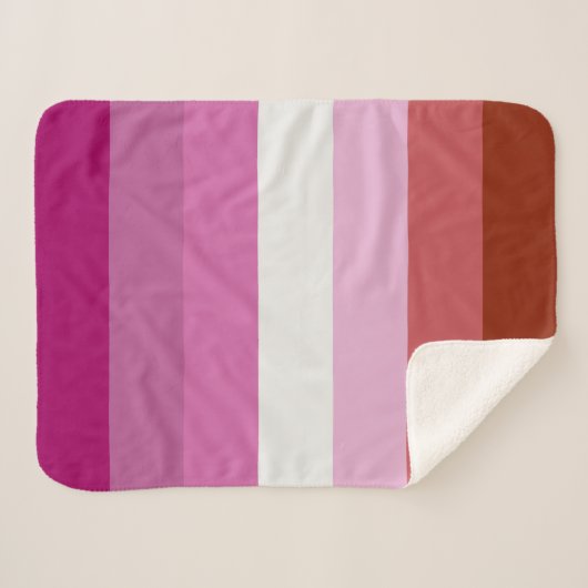 Lesbische Flagge Sherpadecke (Vorderseite (Horizontal))
