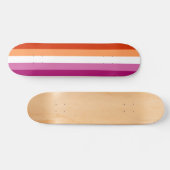 Lesbische Flagge Skateboard (Horizontal)