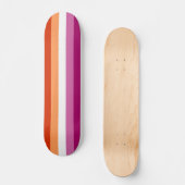 Lesbische Flagge Skateboard (Vorderseite)
