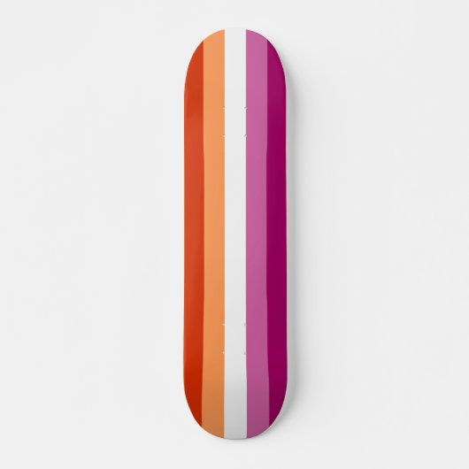 Lesbische Flagge Skateboard (Vorne)