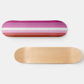 Lesbische Flagge Skateboard (Horizontal)