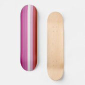 Lesbische Flagge Skateboard (Vorderseite)