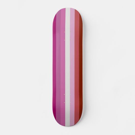 Lesbische Flagge Skateboard (Vorderseite)