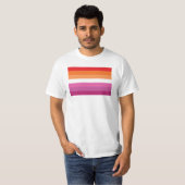 Lesbische Flagge T-Shirt (Vorne ganz)