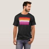 Lesbische Flagge T-Shirt (Vorne ganz)