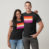 Lesbische Flagge T-Shirt (Unisex)