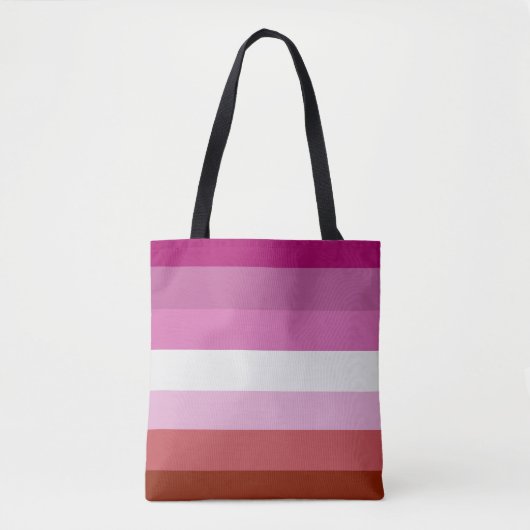 Lesbische Flagge Tasche (Vorderseite)