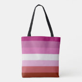 Lesbische Flagge Tasche (Rückseite)