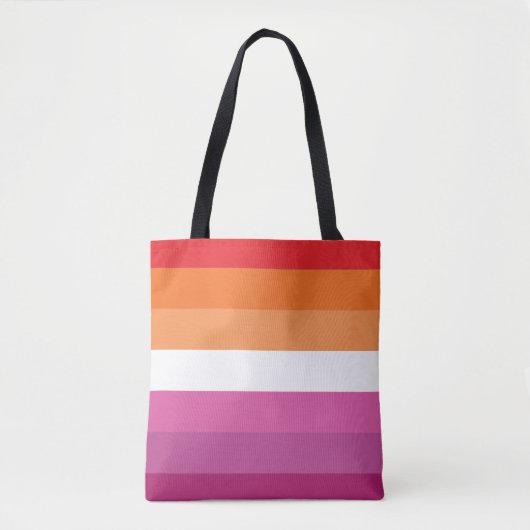 Lesbische Flagge Tasche (Vorderseite)