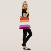 Lesbische Flagge Tasche (Am Model)