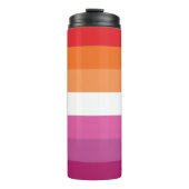 Lesbische Flagge Thermosbecher (Vorderseite)