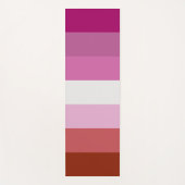 Lesbische Flagge Yogamatte (Vorderseite)