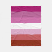 Lesbische Flaggen-Fleecedecke Fleecedecke (Vorderseite)