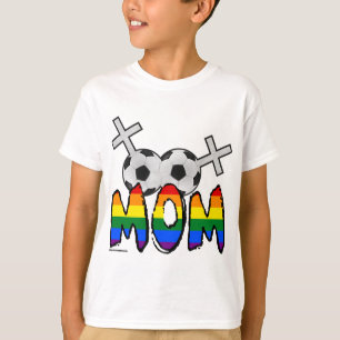 Lesbische Fußball-Mama T-Shirt