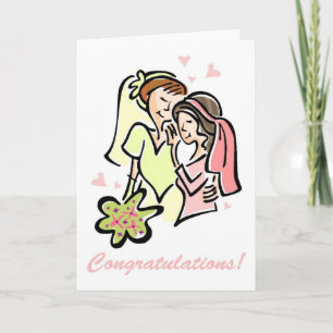 Lesbische Gay Wedding Cards - Leere Karte