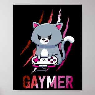 Lesbische Gaymer-Geek-Pride-Lgbt-Videospiel-Liebha Poster