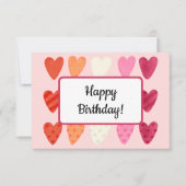 Lesbische Geburtstagskarte Dankeskarte (Vorderseite)