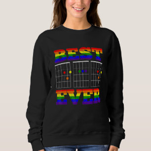Lesbische Gitarre Bester Vater je Lgbt Gay Pride D Sweatshirt