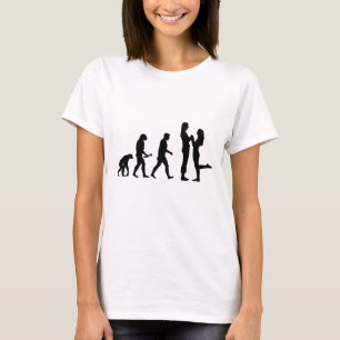 Lesbische Heirat-Evolution T-Shirt