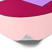 Lesbische Heiratsherzen Poster (Ecke)