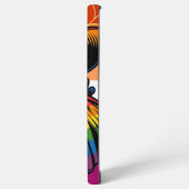 Lesbische Hexe in Regenbogenfarben Samsung Galaxy Hülle (Linke Seite)