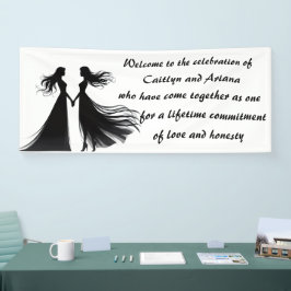 Lesbische Hochzeit Banner