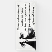 Lesbische Hochzeit Banner (Vertikal)
