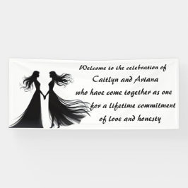 Lesbische Hochzeit Banner