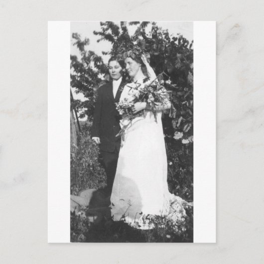 Lesbische Hochzeit Circa 1920 Postkarte (Vorderseite)