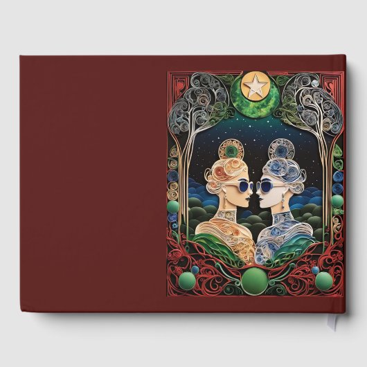 Lesbische Hochzeit Gästebuch (Rückseite)