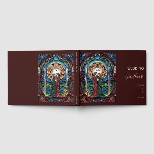 Lesbische Hochzeit Gästebuch (Voll)