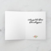 Lesbische Hochzeits-Glückwunsch-Karte Karte (Innenseite)