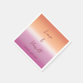 Lesbische Hochzeits-Pride-Flaggen-Verlauf-Serviett Serviette (Ecke)