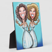 Lesbische Hochzeitstorte Fotoplatte (Seite)