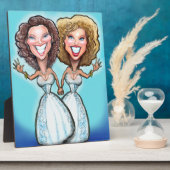 Lesbische Hochzeitstorte Fotoplatte (Seite)