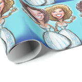 Lesbische Hochzeitstorte Geschenkpapier (Rolleneckpunkt)