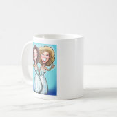 Lesbische Hochzeitstorte Kaffeetasse (Vorderseite Links)