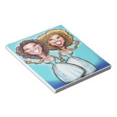 Lesbische Hochzeitstorte Notizblock (angewinkelt)