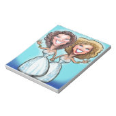 Lesbische Hochzeitstorte Notizblock (Rotiert)